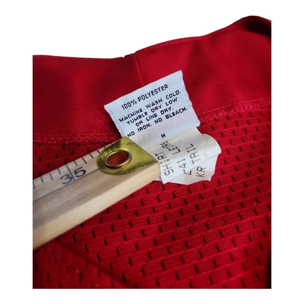 Wilson Blazers Red Baseball Jersey Size XL | Button Front Team Sports Shirt - Picture 8 of 9
